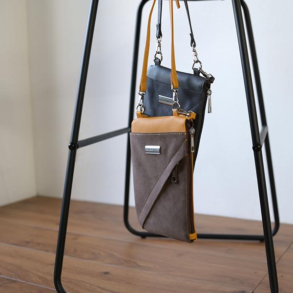 2way ショルダーバッグ スマホバッグ  スマホポシェット お財布バッグ  軽量  かわいい カジュアル 柄 シンプル 無地 No.10064 クロールバリエ※返品・交換不可 | COULEUR VARIE | 12