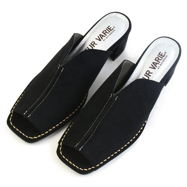 ミュール サンダル Vカット ローヒール 痛くない 柔らかい 洗える レディース クロールバリエ No.129202 ※SALE セール 交換返品不可 | COULEUR VARIE | 03