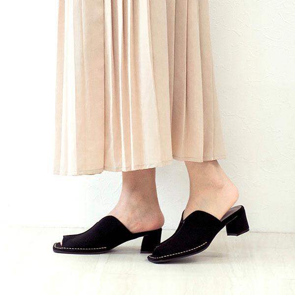 ミュール サンダル Vカット ローヒール 痛くない 柔らかい 洗える レディース クロールバリエ No.129202 ※SALE セール 交換返品不可 | COULEUR VARIE | 06