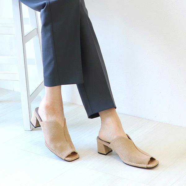 ミュール サンダル Vカット ローヒール 痛くない 柔らかい 洗える レディース クロールバリエ No.129202 ※SALE セール 交換返品不可 | COULEUR VARIE | 08