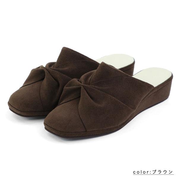 ルームシューズ リボン レディース スリッパ クロールバリエ リラクシング 家 ヒール 休日 洗える 洗濯機 シンプル SALE セール  No.144080 ※返品・交換不可 |  | 10