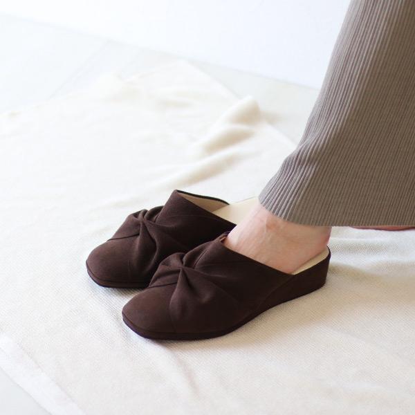 ルームシューズ リボン レディース スリッパ クロールバリエ リラクシング 家 ヒール 休日 洗える 洗濯機 シンプル SALE セール  No.144080 ※返品・交換不可 |  | 05