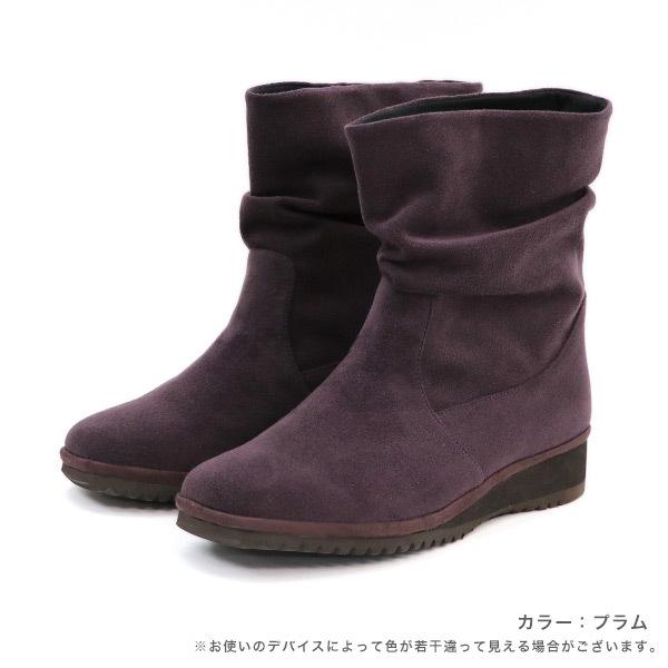 ハーフ ブーツ 軽量 3E 3e 4E クロールバリエ 幅広 甲高 外反母趾 洗える レディース 靴 シューズ シンプル 旅行 No.174285 セール ※交換返品不可 | COULEUR VARIE | 08