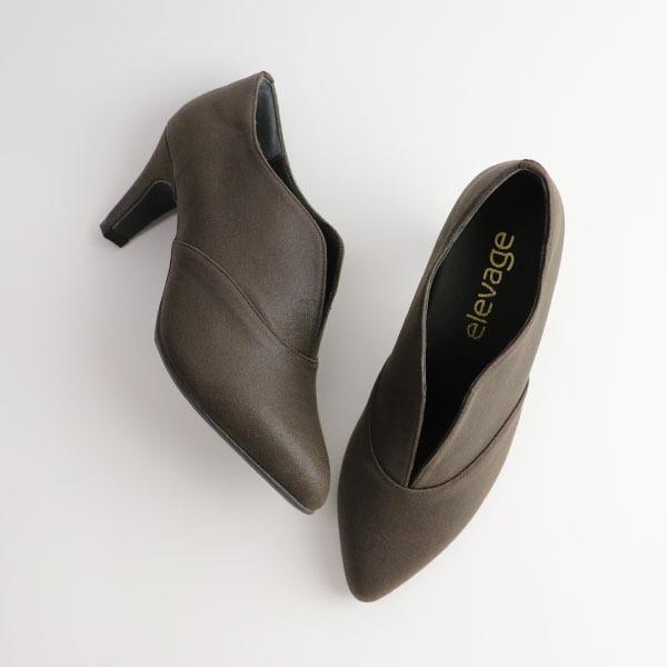 シューティ elevage エルバージュ パンプス エコレザー 痛くない クロールバリエ ヒール 3E 洗える 外反母趾 幅広 No.174552 セール ※交換返品不可 |  | 03