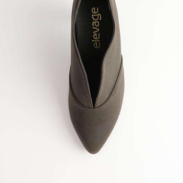 シューティ elevage エルバージュ パンプス エコレザー 痛くない クロールバリエ ヒール 3E 洗える 外反母趾 幅広 No.174552 セール ※交換返品不可 |  | 05