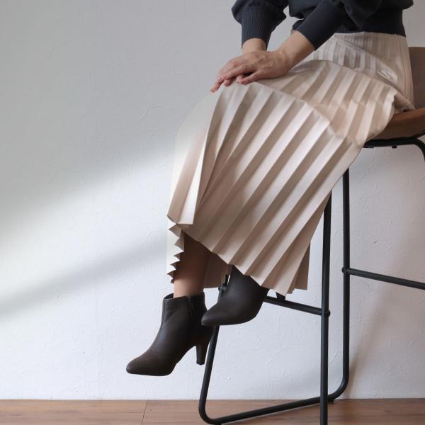 ショートブーツ elevage エルバージュ エコレザー 痛くない クロールバリエ 甲深 3E 洗える 外反母趾 No.174554 セール ※交換返品不可 |  | 15