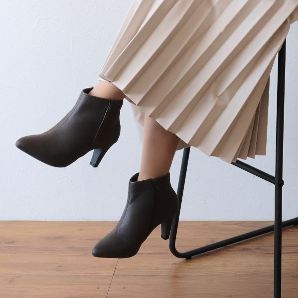 ショートブーツ elevage エルバージュ エコレザー 痛くない クロールバリエ 甲深 3E 洗える 外反母趾 No.174554 セール ※交換返品不可 |  | 16