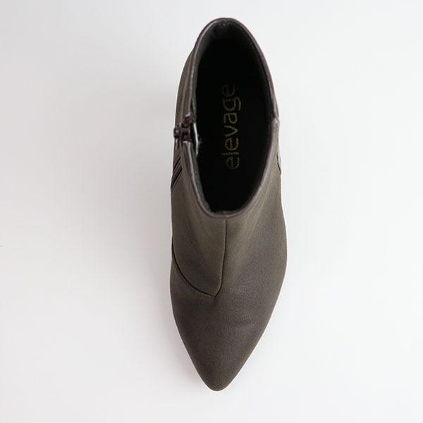 ショートブーツ elevage エルバージュ エコレザー 痛くない クロールバリエ 甲深 3E 洗える 外反母趾 No.174554 セール ※交換返品不可 |  | 07