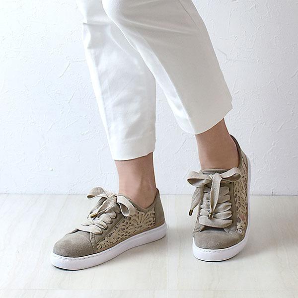 スニーカー チュール レースアップ 靴ひも レース インヒール 厚底 抗菌 防臭 洗える 疲れにくい 痛くない レディース 靴 シューズ 女性 クロールバリエ 178202 | COULEUR VARIE | 07