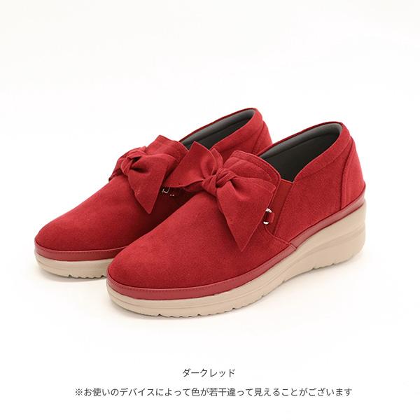 スリッポン レディース リボン 幅広 甲高 甲深 外反母趾 内反小趾 3e 3E 靴 洗える フラット クロールバリエ No.235252 SALE セール ※交換返品不可 | COULEUR VARIE | 06