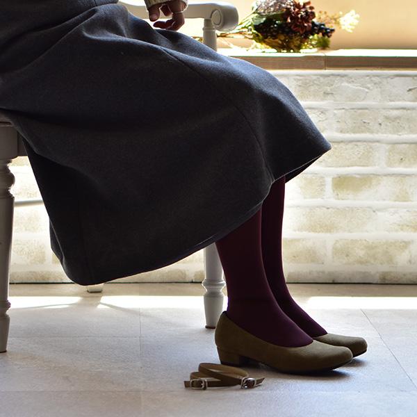 オブリークトゥ ストラップ パンプス つま先 ゆったり 2way  痛くない 3E ゆったり  幅広 甲高 洗える シンプル 244281 クロールバリエ※返品・交換不可 | COULEUR VARIE | 03