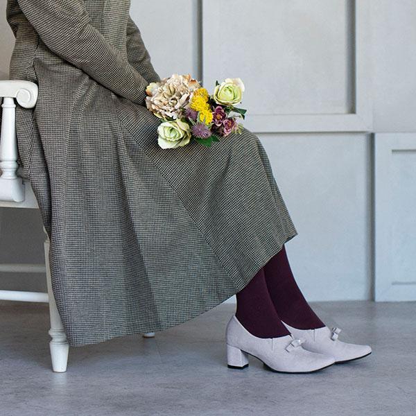 ブーティ サイドゴム サイドゴア シンプル リボン パール ブーツ ショートブーツ すっきり レディース 靴  シンプル No.244282 クロールバリエ※返品・交換不可 | COULEUR VARIE | 01