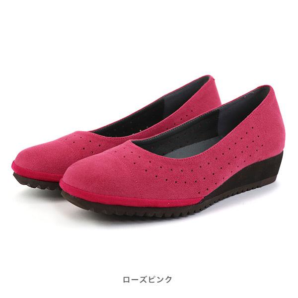 パンプス 3E 痛くない 柔らかい パンチング ローヒール 幅広 甲高 甲深 外反母趾 軽い 軽量 クロールバリエ No.274230 SALE セール ※交換返品不可 | COULEUR VARIE | 12