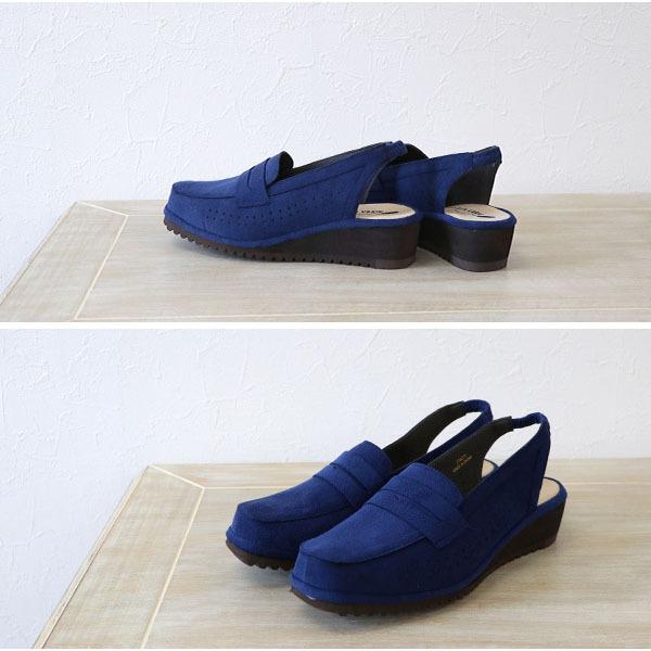 ローファー 軽量 バックベルト パンチング　3E 痛くない 柔らかい  幅広 甲高 甲深 外反母趾  軽い 軽量 春 大きいサイズ 小さい 274233※返品・交換不可 | COULEUR VARIE | 01