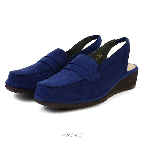 ローファー 軽量 バックベルト パンチング　3E 痛くない 柔らかい  幅広 甲高 甲深 外反母趾  軽い 軽量 春 大きいサイズ 小さい 274233※返品・交換不可 | COULEUR VARIE | 11