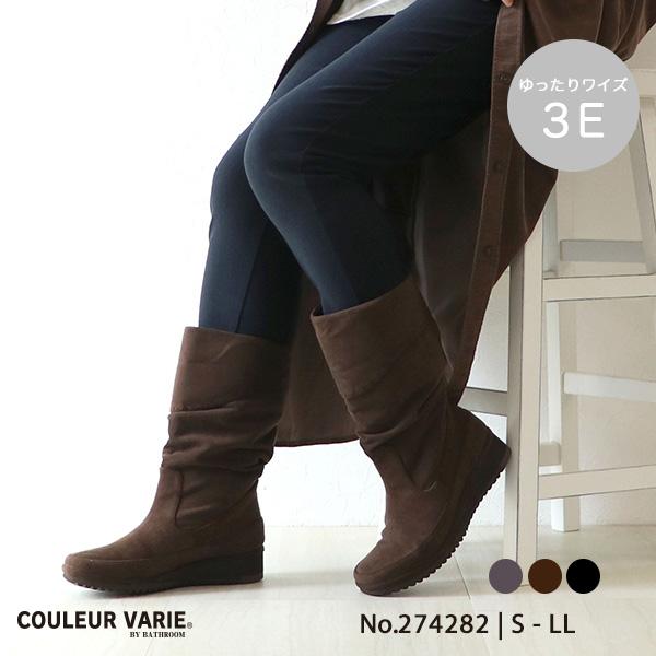 ハーフブーツ 軽量 3E 幅広 甲高 甲深 外反母趾 内反小趾 歩きやすい 柔らかい 大きいサイズ 274282 クロールバリエ セール ※交換返品不可 | COULEUR VARIE