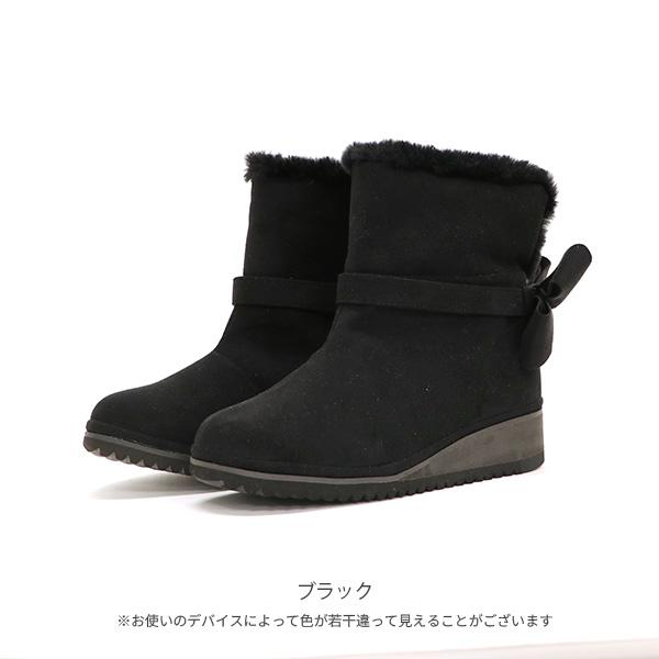 ショートブーツ 軽量 3WAY 内ボア ファー リボン 暖かい 軽い 3E 外反母趾 幅広 甲高 No.274283 クロールバリエ セール ※交換返品不可 | COULEUR VARIE | 06