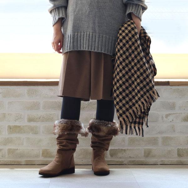 ロングブーツ ぺたんこ 幅広 甲高 甲深 外反母趾 内反小趾 レディース 軽い 小さいサイズ 旅行 クロールバリエ 274284 セール ※交換返品不可 | COULEUR VARIE | 02