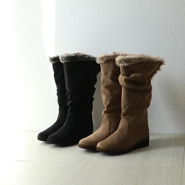 ロングブーツ ぺたんこ 幅広 甲高 甲深 外反母趾 内反小趾 レディース 軽い 小さいサイズ 旅行 クロールバリエ 274284 セール ※交換返品不可 | COULEUR VARIE | 04