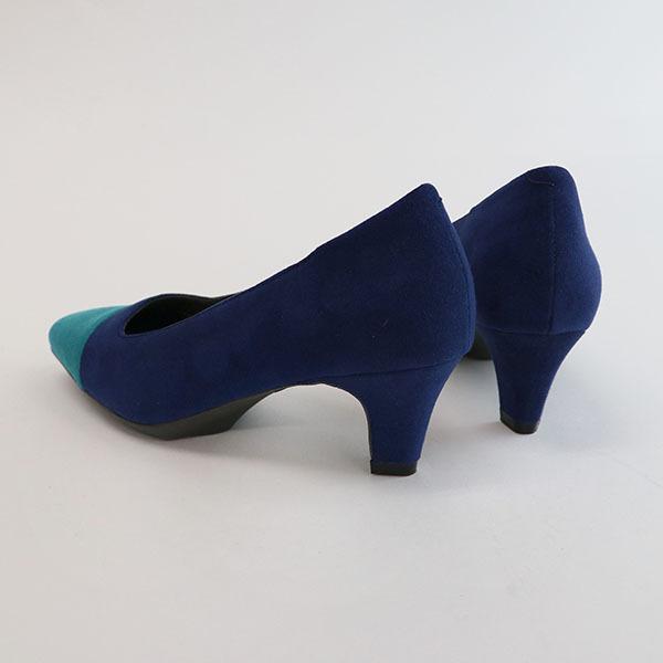 パンプス elevage エルバージュ スクエアトゥ 3E 洗える ノンストレス 再生素材 エコレザー 痛くない ブランド 外反母趾 ヒール 幅広 274501※返品・交換不可 |  | 08