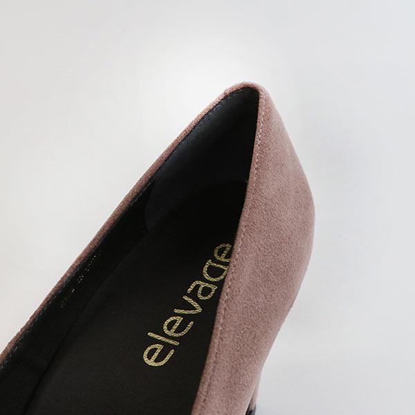 elevageエルバージュ 東レウルトラスエードを使用した初シューズブランド 3e 幅広 ヒール タッセル ローファー パンプス 274502※返品・交換不可 |  | 01