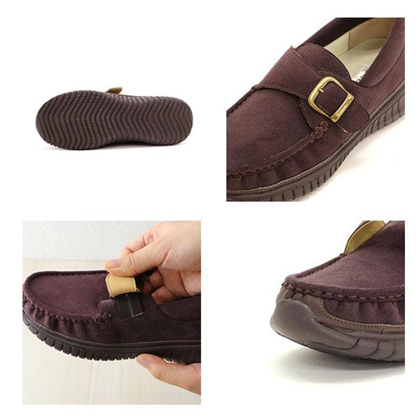 スリッポン モンクストラップ 甲高 幅広 軽い 柔らかい ゆったり 外反母趾 内反小趾 ワイズ 3e 3E  靴 洗える 278281 クロールバリエ※返品・交換不可 | COULEUR VARIE | 12