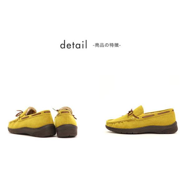 モカシン レディース 3E 内ボア 幅広 甲高 3E 外反母趾 内反小趾 カジュアル リボン 痛くない ローヒール 278282 クロールバリエ セール ※交換返品不可 | COULEUR VARIE | 11