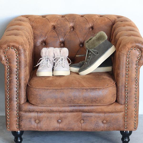 スニーカー ハイカット ファー 3E 幅広 甲高 外反母趾 内反小趾 ファスナー 痛くない 柔らかい 洗える 278284 クロールバリエ セール ※交換返品不可 | COULEUR VARIE | 15