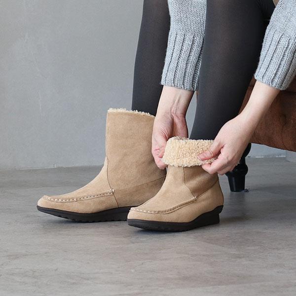 ショートブーツ ボア 2way クロールバリエ  洗える レディース シンプル 旅行 カジュアル 防寒  No.278285 クロールバリエ セール ※交換返品不可 | COULEUR VARIE | 02