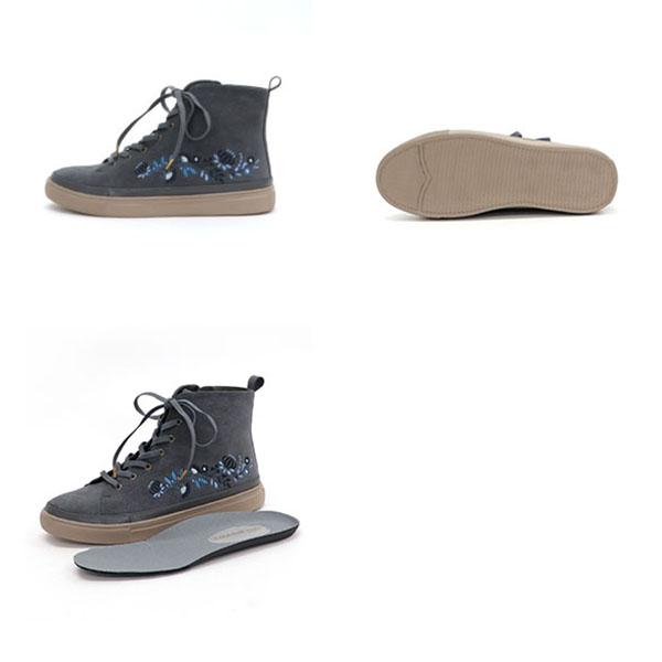 スニーカー ハイカット インヒール レディース 3E 幅広 甲高 刺繍 ボタニカル 痛くない 柔らかい 278286 クロールバリエ セール ※交換返品不可 | COULEUR VARIE | 08