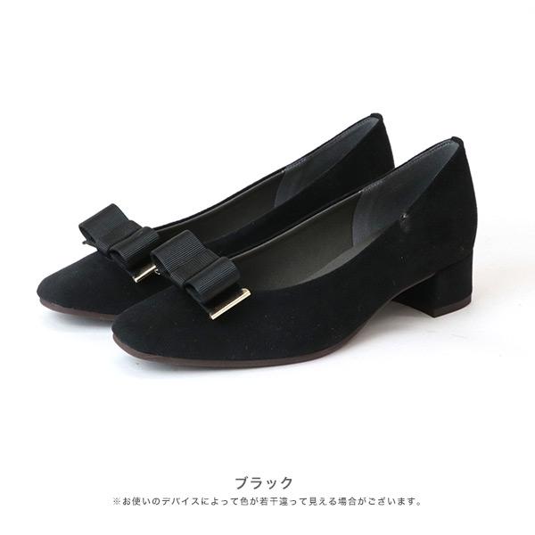 リボン パンプス 2way 取り外し チャンキーヒール レディース 痛くない 楽 クロールバリエ No.329281 ※SALE セール 交換返品不可 | COULEUR VARIE | 12