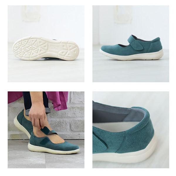 スニーカー 3E 幅広 ゆったり 甲高 外反母趾 レディース 超軽量 ストラップ クロールバリエ No.335201 ※SALE セール 交換返品不可 | COULEUR VARIE | 10