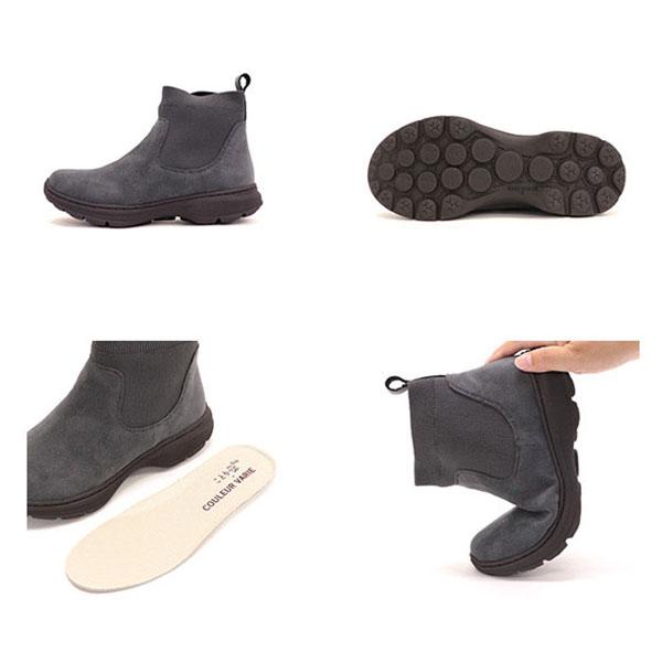 ショートブーツ ニット サイドゴア 軽量 防臭 クロールバリエ 3E 幅広 甲高 外反母趾 洗える No.335282 クロールバリエ ※SALE セール 交換返品不可 | COULEUR VARIE | 11