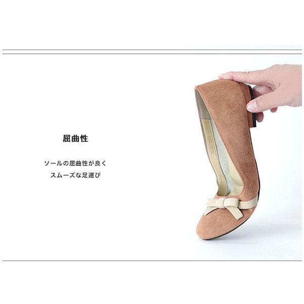 【洗える靴】パンプス ぺたんこ フラット リボン  ウォッシャブル 女性用 3e 3E ゆったり 幅広 甲高 外反母趾 きれいめ  クロールバリエ 344231※返品・交換不可 | COULEUR VARIE | 11
