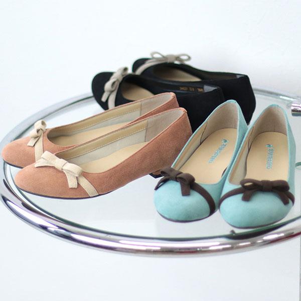 【洗える靴】パンプス ぺたんこ フラット リボン  ウォッシャブル 女性用 3e 3E ゆったり 幅広 甲高 外反母趾 きれいめ  クロールバリエ 344231※返品・交換不可 | COULEUR VARIE | 04