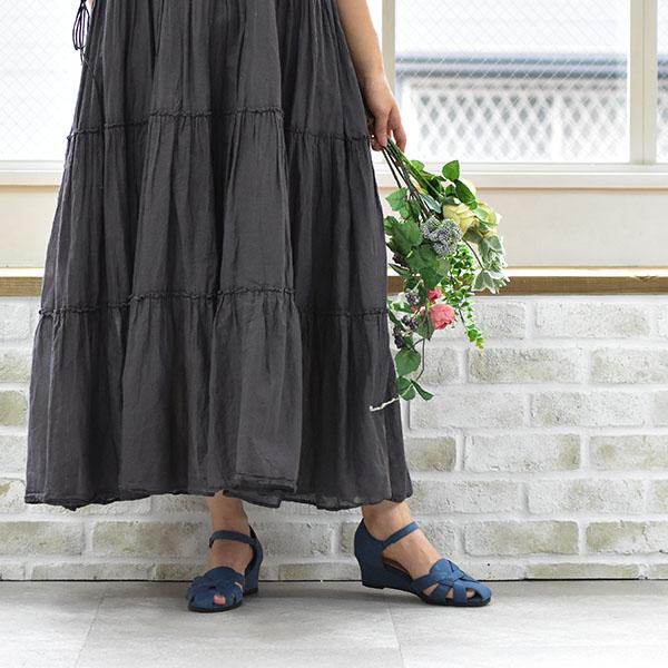 洗える靴 パンプス セパレート 幅広 甲高 レディース 3E 柔らかい ストラップ メッシュ ウェッジヒール クロールバリエ No.344234 セール ※交換返品不可 | COULEUR VARIE | 05