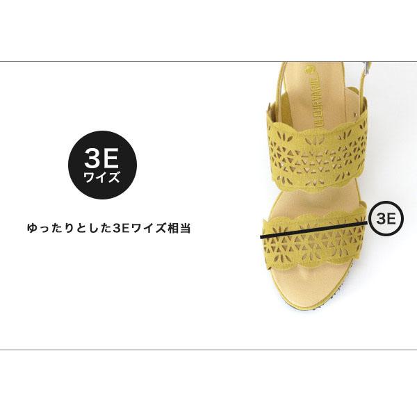 洗える靴 サンダル カットワーク レディース ウェッジソールサンダル 3e 甲高 幅広 痛くない 夏 旅行 クロールバリエ No.344236 セール ※交換返品不可 | COULEUR VARIE | 12