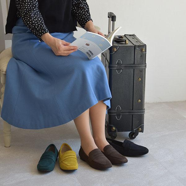 ローファー ことりっぷコラボ 3E 幅広 甲高 甲深 外反母趾 痛くない 柔らかい 旅行 楽 スクエアトゥ クロールバリエ No.351282 SALE セール 交換返品不可 | COULEUR VARIE | 02