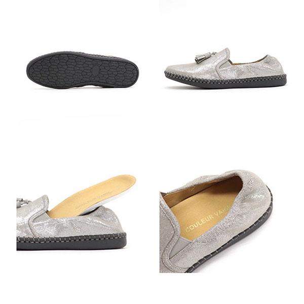 スリッポン タッセル フラットシューズ かかとゴム リラックス 旅行 疲れにくい 楽 痛くない 抗菌 防臭クロールバリエ No.378232 セール ※交換返品不可 | COULEUR VARIE | 11