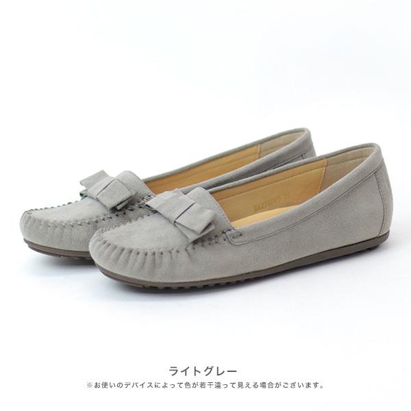 【洗える靴】モカシン レディース リボン 幅広 甲高 大きいサイズ  内反小趾 ゆったり 幅広 3E 楽 疲れない ローヒール クロールバリエ 378233※返品・交換不可 | COULEUR VARIE | 02