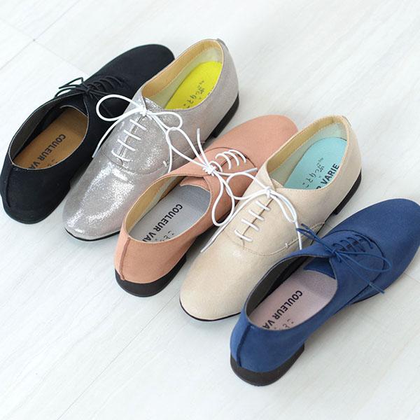 洗える靴 レースアップシューズ レディース 軽い シンプル マニッシュ 楽 履きやすい 痛くない 柔らかい クロールバリエ No.378234 セール ※交換返品不可 | COULEUR VARIE | 05