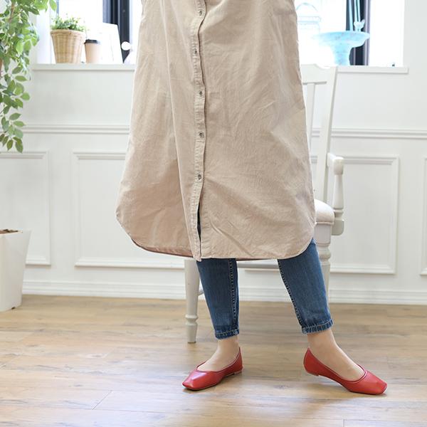 フラットパンプス ストラップ ぺたんこ ゆったり 3way バレエ 幅広 甲高 甲深 外反母趾 ワイズ 3e 3E バスクラフト No.411850 SALE セール ※返品交換不可 | COULEUR VARIE | 04