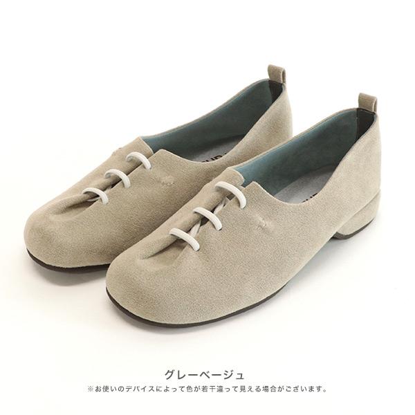 オブリークトゥ レースアップ スリッポン つま先 ゆったり 痛くない 3E 3e幅 ゆったり ローヒール レディース カジュアル ブランド 幅広 甲高 外反母趾 内反小趾 | COULEUR VARIE | 10