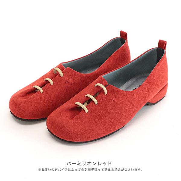 オブリークトゥ レースアップ スリッポン つま先 ゆったり 痛くない 3E 3e幅 ゆったり ローヒール レディース カジュアル ブランド 幅広 甲高 外反母趾 内反小趾 | COULEUR VARIE | 12