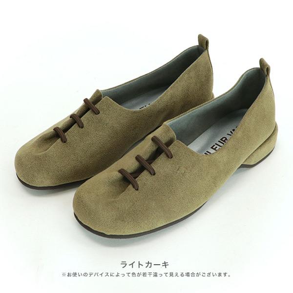 オブリークトゥ レースアップ スリッポン つま先 ゆったり 痛くない 3E 3e幅 ゆったり ローヒール レディース カジュアル ブランド 幅広 甲高 外反母趾 内反小趾 | COULEUR VARIE | 13