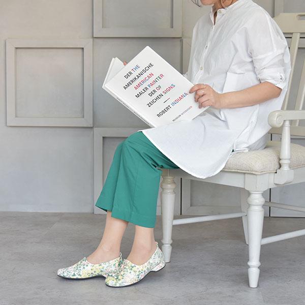 オブリークトゥ レースアップ スリッポン つま先 ゆったり 痛くない 3E 3e幅 ゆったり ローヒール レディース カジュアル ブランド 幅広 甲高 外反母趾 内反小趾 | COULEUR VARIE | 02