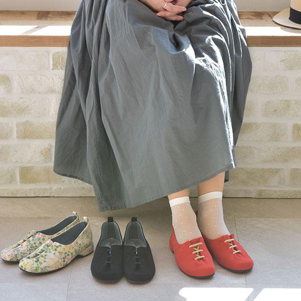 オブリークトゥ レースアップ スリッポン つま先 ゆったり 痛くない 3E 3e幅 ゆったり ローヒール レディース カジュアル ブランド 幅広 甲高 外反母趾 内反小趾 | COULEUR VARIE | 05