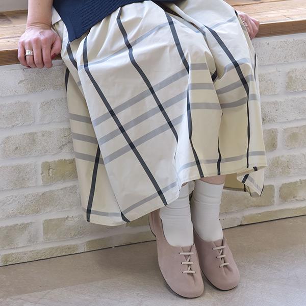 オブリークトゥ レースアップ スリッポン つま先ゆったり 痛くない 3E 3e幅 カジュアル 幅広 甲高 外反母趾 内反小趾 シンプル No.429232c クロールバリエ | COULEUR VARIE | 10