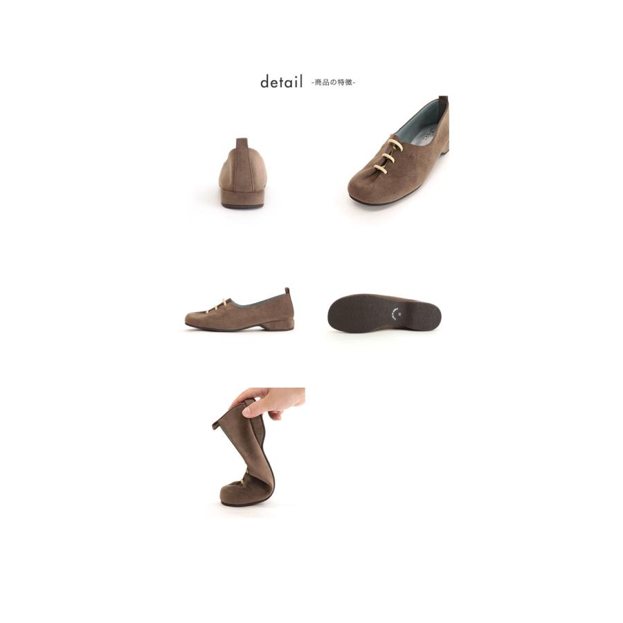 オブリークトゥ レースアップ スリッポン つま先ゆったり 痛くない 3E 3e幅 カジュアル 幅広 甲高 外反母趾 内反小趾 シンプル No.429232c クロールバリエ | COULEUR VARIE | 13