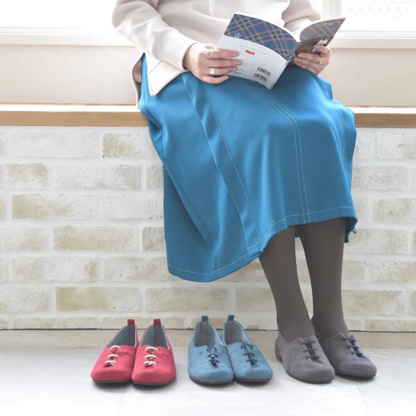 オブリークトゥ レースアップ スリッポン つま先ゆったり 痛くない 3E 3e幅 カジュアル 幅広 甲高 外反母趾 内反小趾 シンプル No.429232c クロールバリエ | COULEUR VARIE | 04